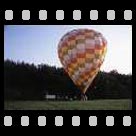 Heißluftballon beim start